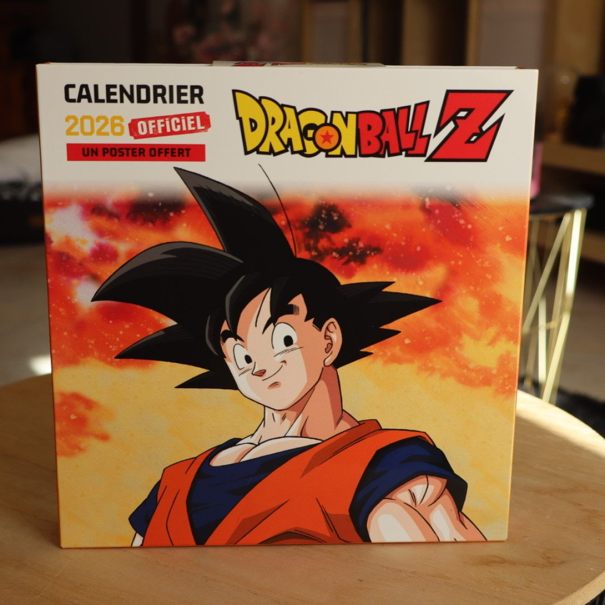 Calendrier Dragon Ball Z 2026 officiel – Neuf – Poster inclus