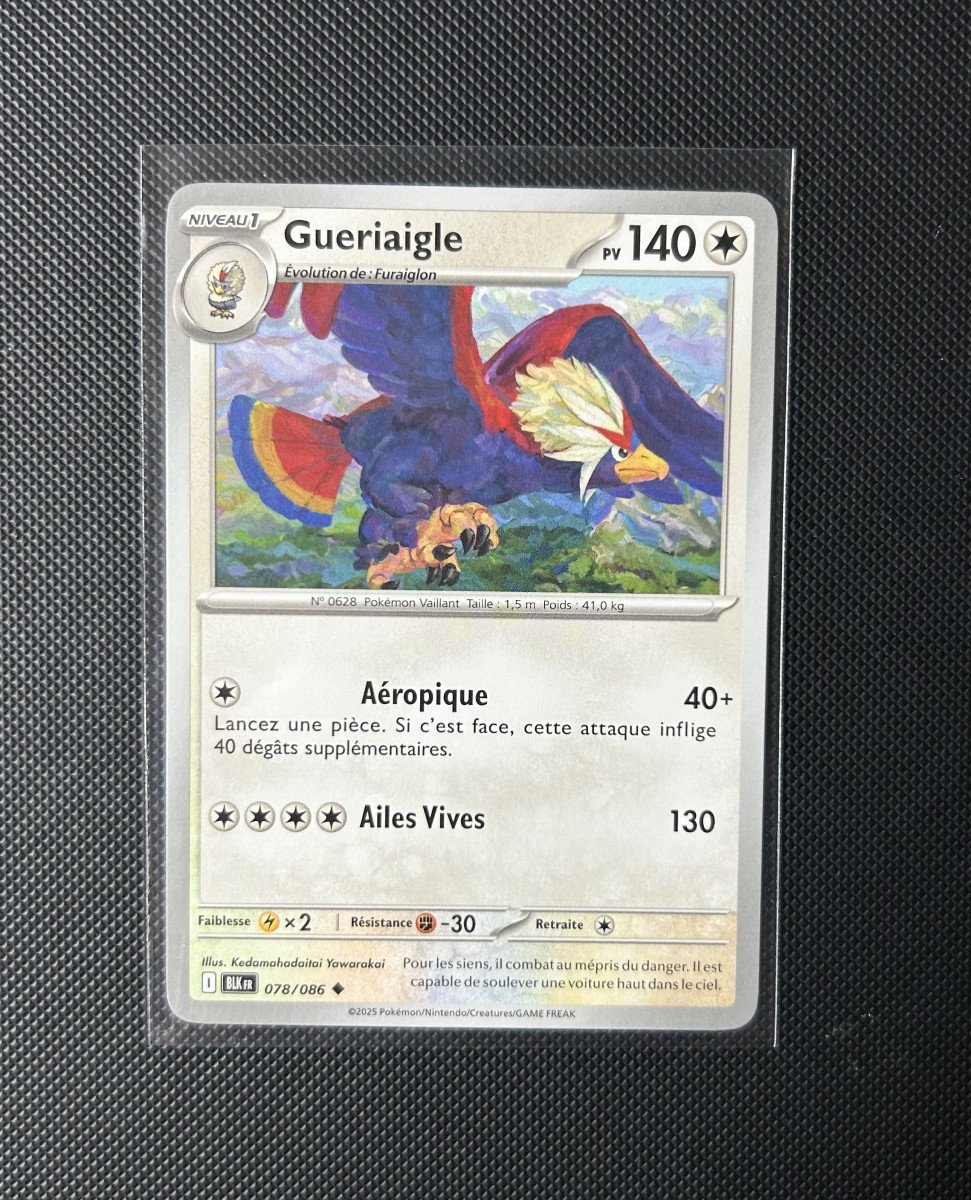 Carte Pokémon - Gueriaigle 78/86 - Foudre Noire