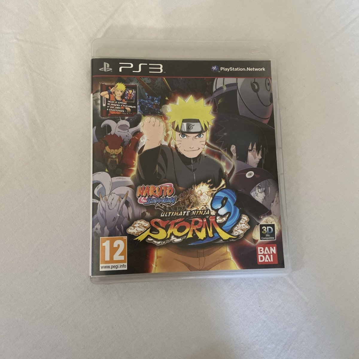 Lot Naruto Storm 3 PS3 complet + carte promotionnelle PR-095 Naruto x Goku