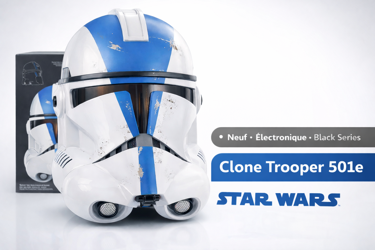 Casque Clone Trooper 501e Star Wars Black Series – Neuf / Électronique