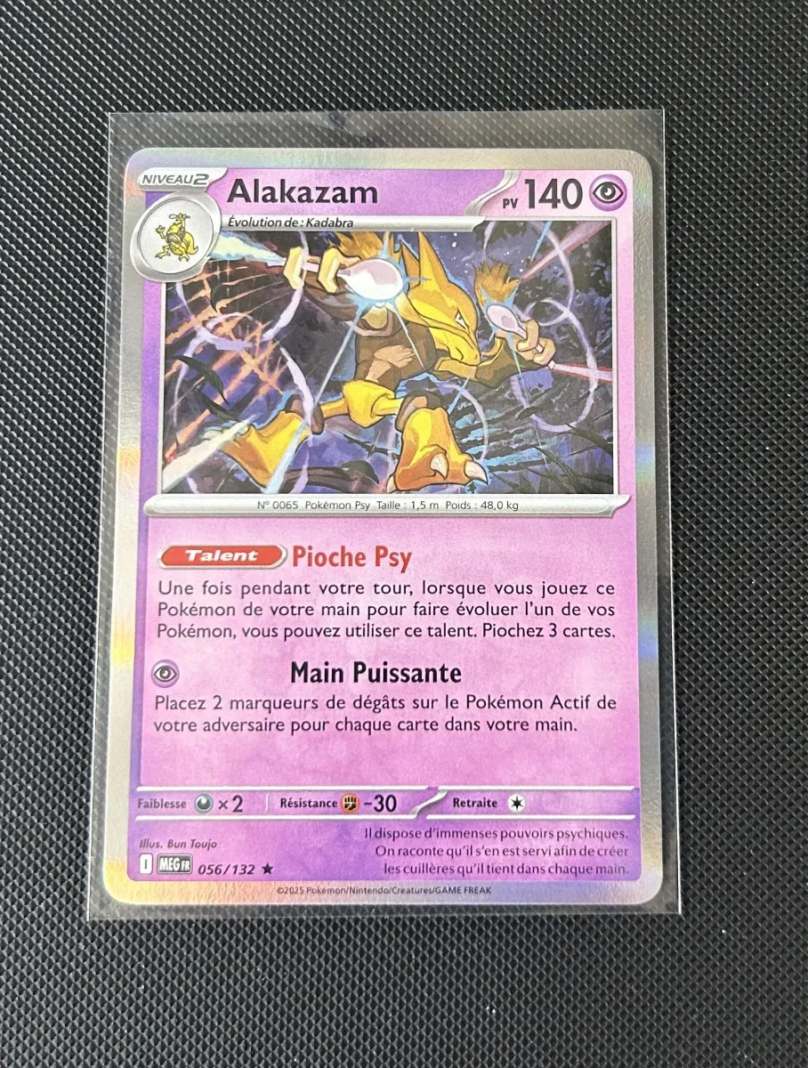 Carte Pokémon - Alakazam 56/132 - Holo - Méga Évolution