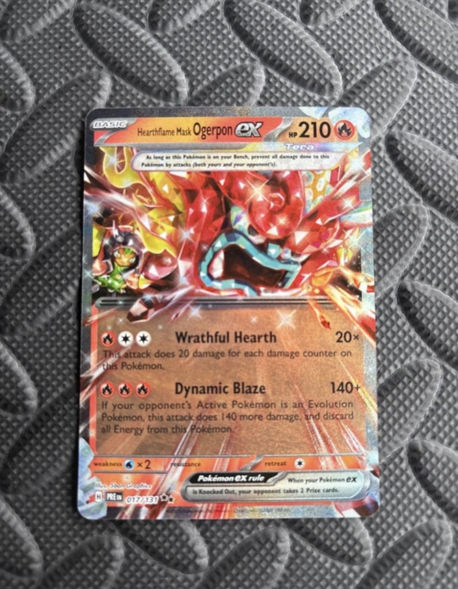 2025 Pokémon Hearthflame Mask Ogerpon EX EN