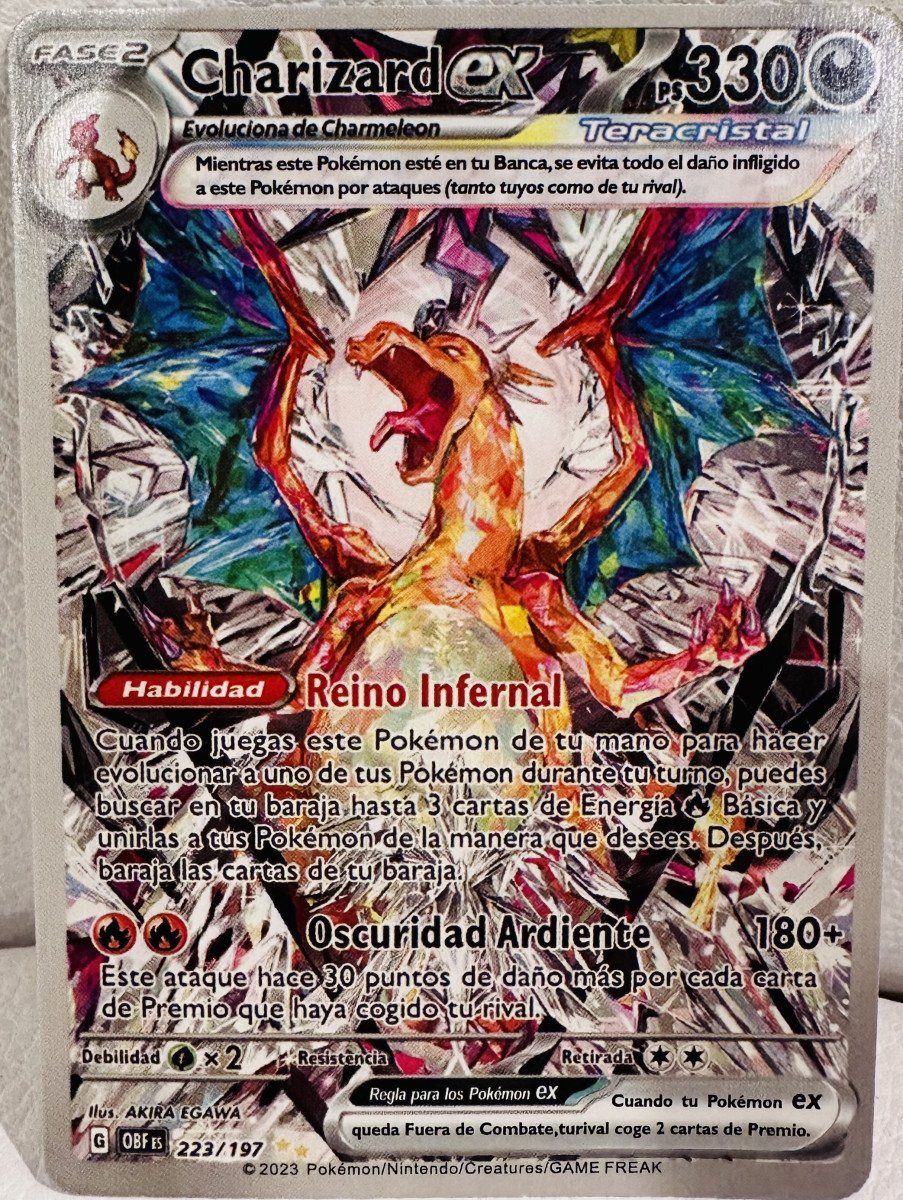 RARE - Charizard ex Teracristal 223/197 Obsidian Flames - Special Illustration Rare
