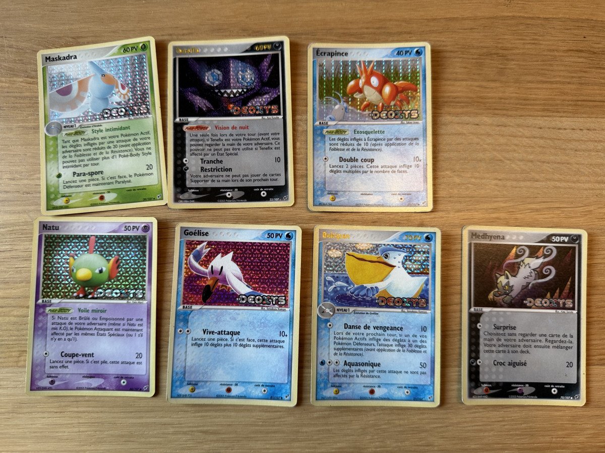Lot carte pokemon EX DEOXYS