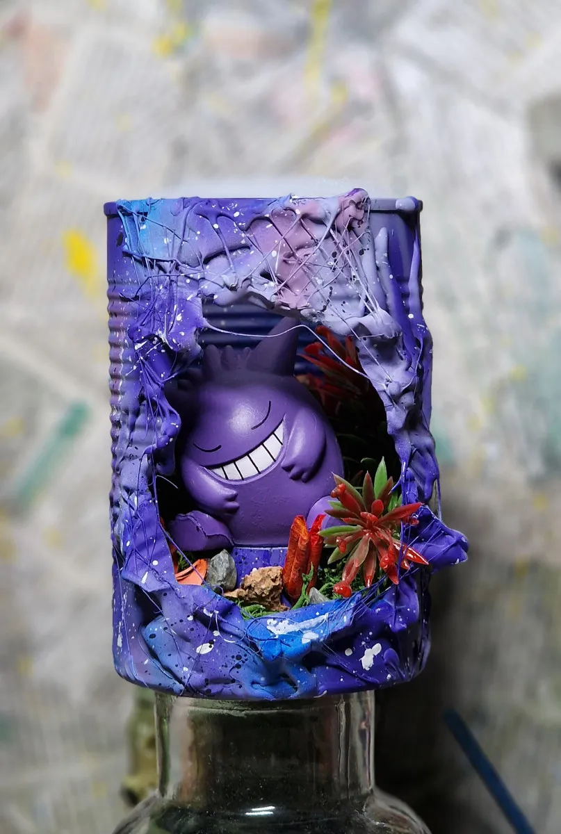 Fan art pokemon ectoplasma / gengar unique figurine