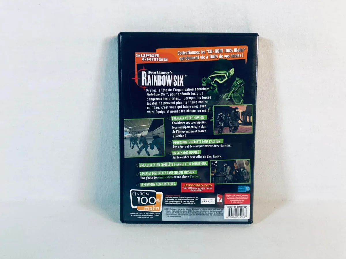 Rainbow Six PC FR Jeu Complet Très bon état