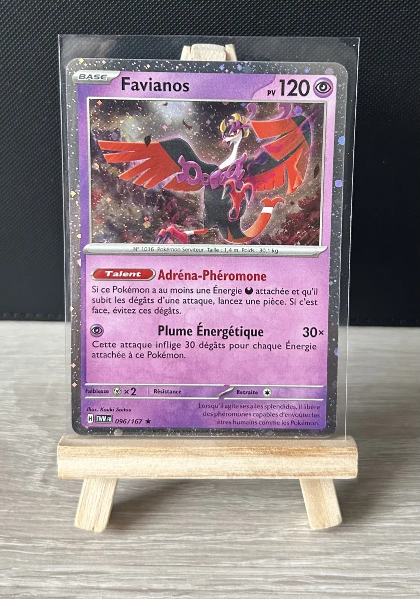Carte Pokémon - Favianos 96/167 - Cosmo Holo - Mascarade Crépusculaire