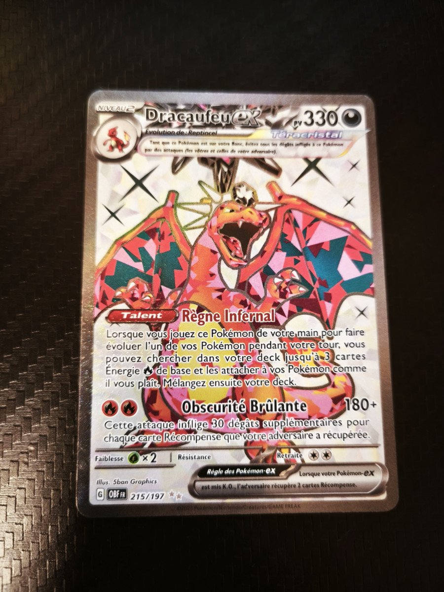 Carte Pokemon Dracaufeu Téracristal Full Art