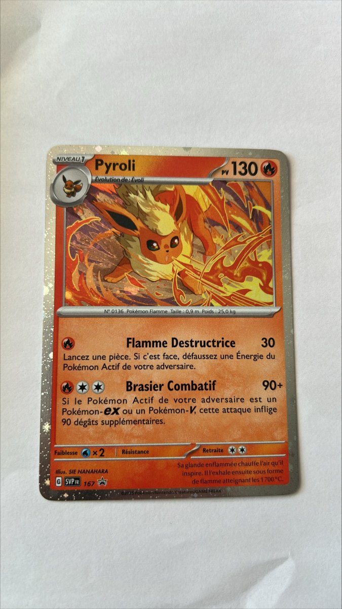 Pyroli 167 promo evolutions prismatiques