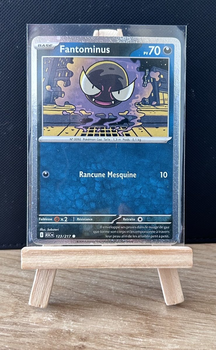 Carte Pokémon - Fantominus 123/217 - Holo Cosmo - Héros Transcendants