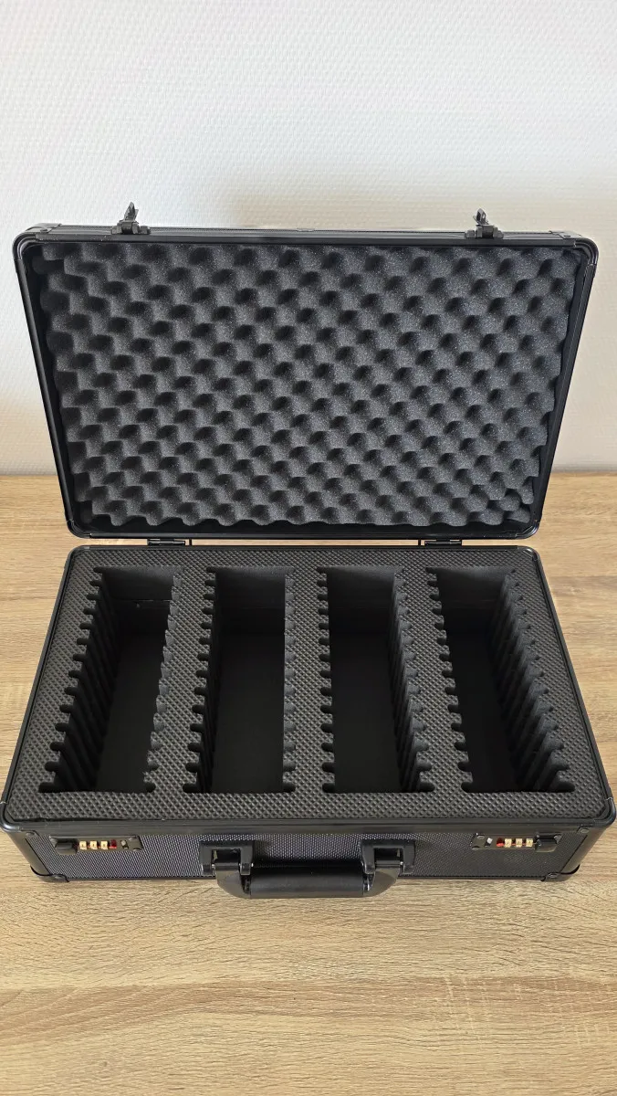 Valise Pour Cartes Gradées - 4 rangées 56 cartes