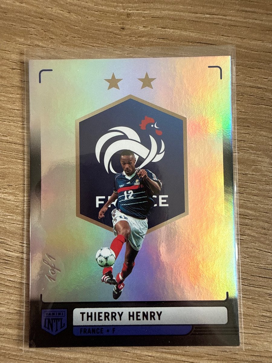 Carte Panini Intl Thierry Henry 1/1 France
