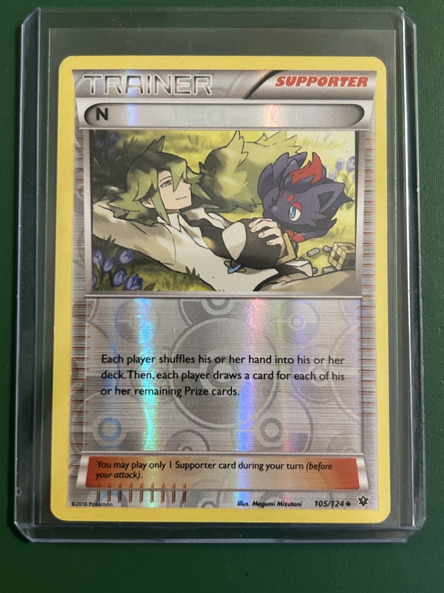Carte Pokémon dresseur N Reverse 105/124 ANG