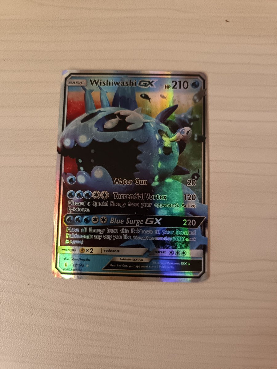 Carte pokémon Wishiwashi GX