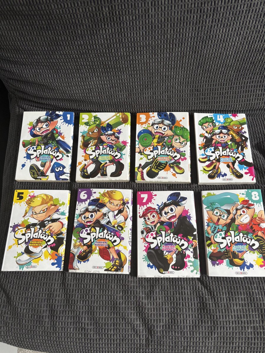 Lot de 8 mangas splatoon