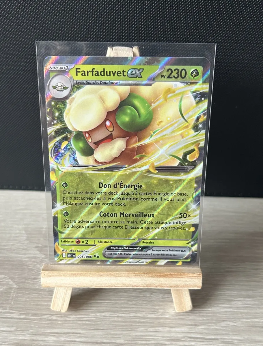 Carte Pokémon - Farfaduvet EX 5/86 - Flamme Blanche