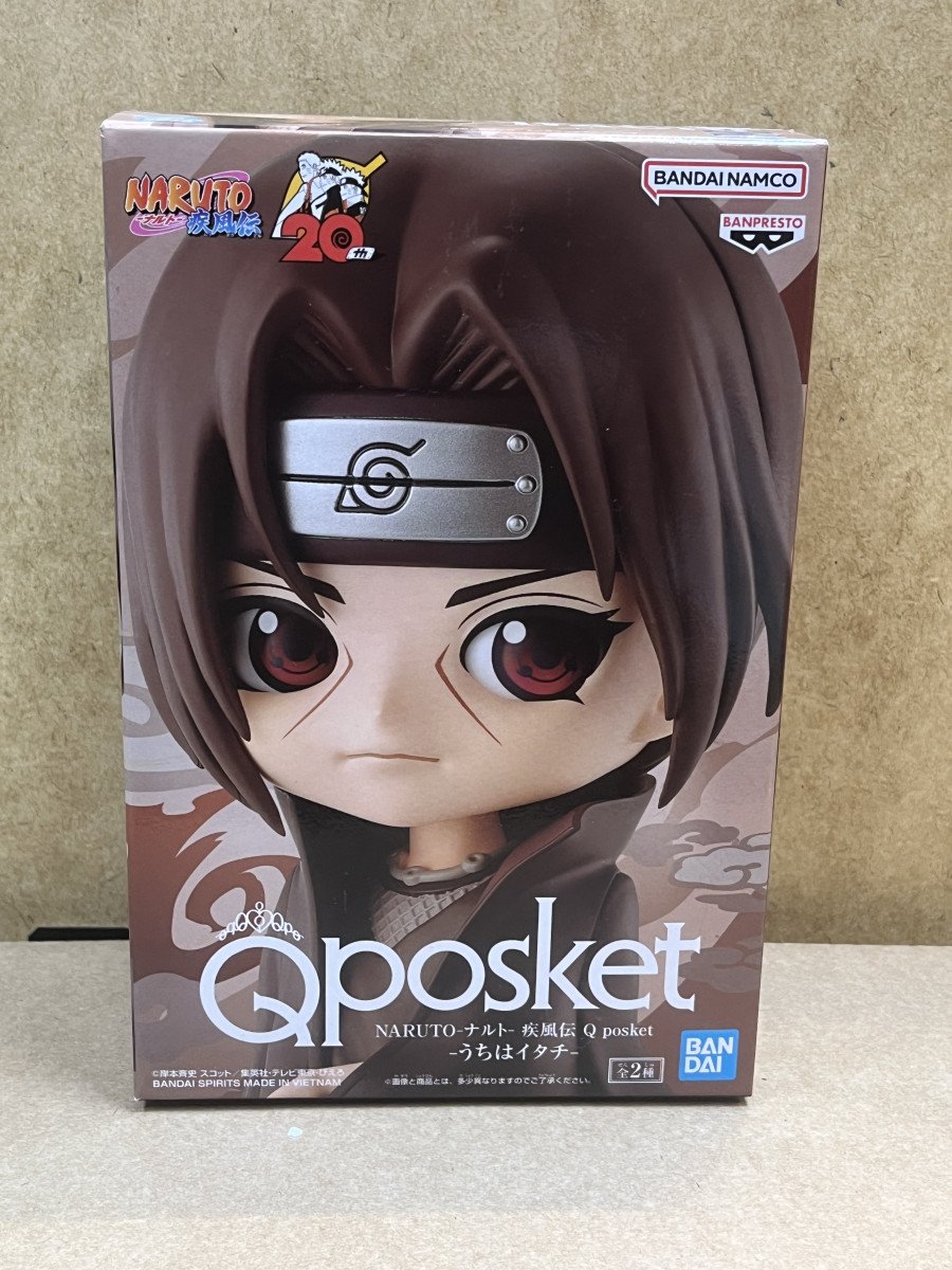 Figurine Itachi Uchiha Q Posket Version B Naruto avec boîte