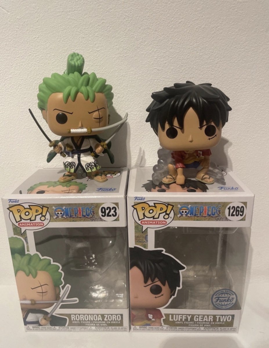 Lot de pop, One, Piece, Zorro et Luffy