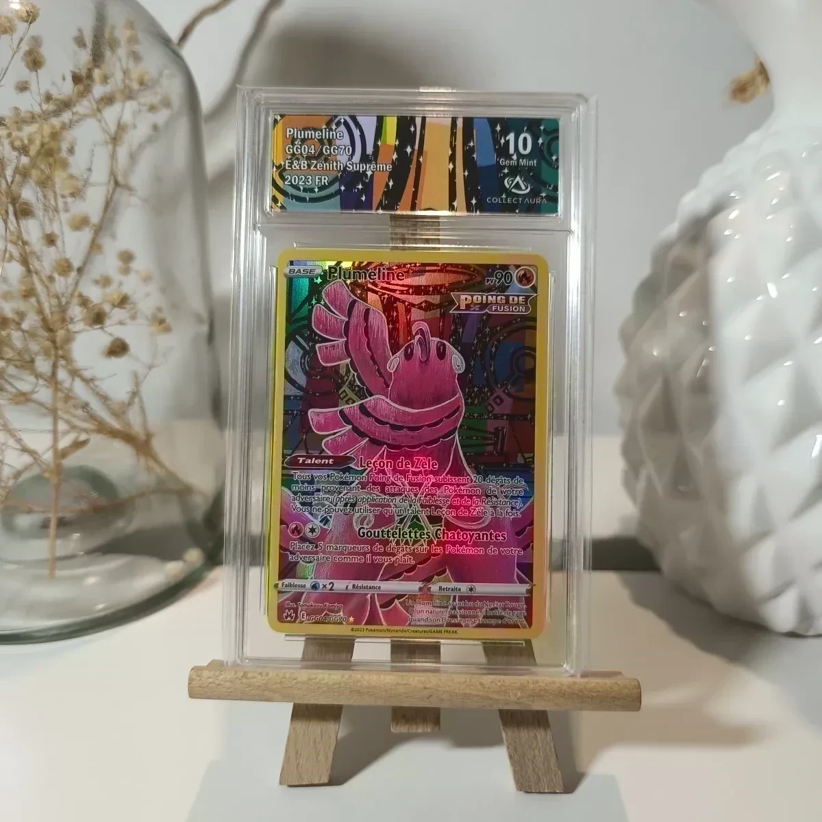 Pokémon carte plumeline zenith suprême Collectaura 10