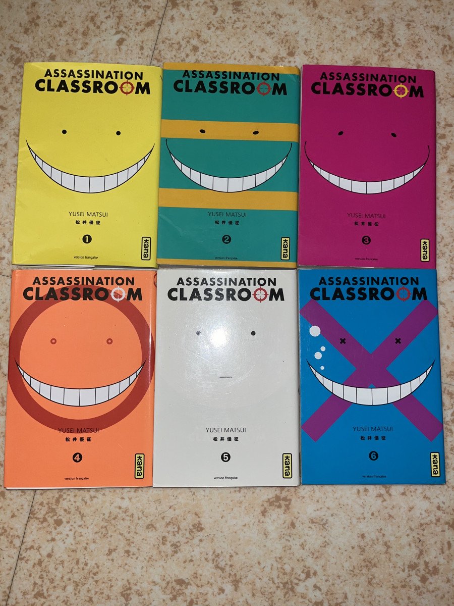 Vends lot de manga "Assassination Classeroom" tomes 1,2,3,4,5 et 6