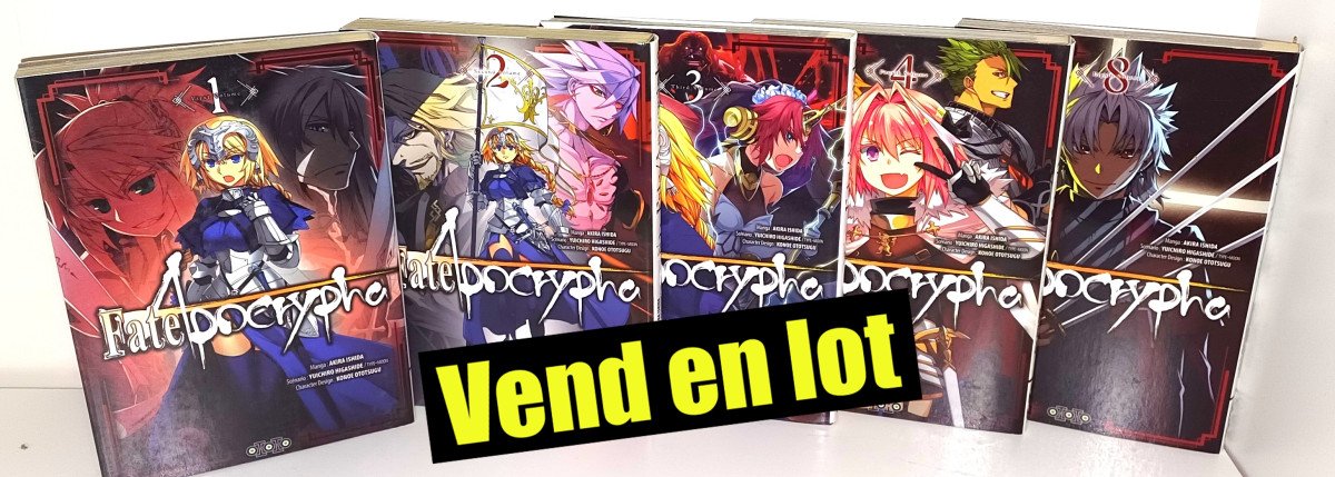 Fate / Apocrypha : 1 à 4, 8 (sur 16)