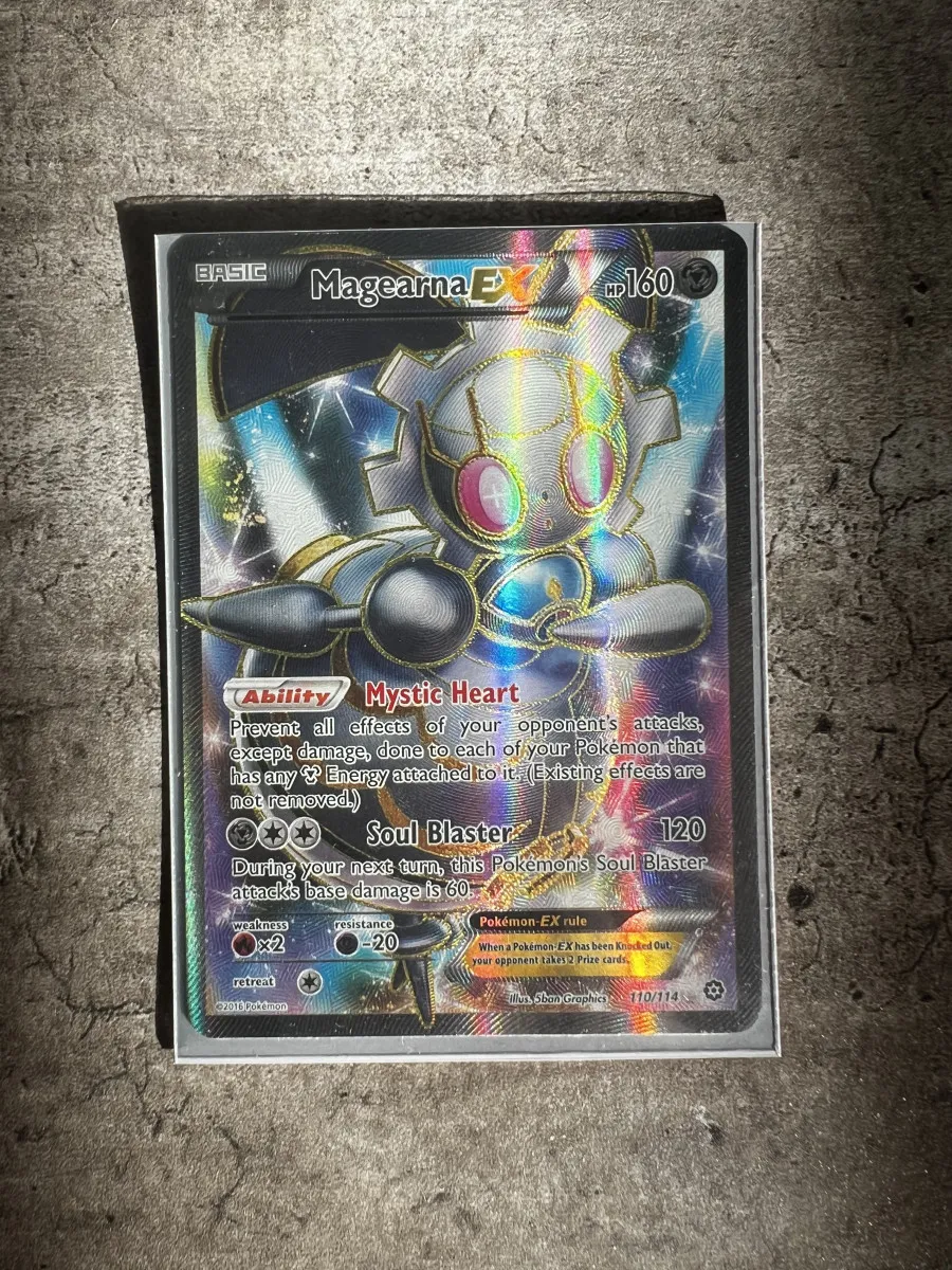 pokemon magearna ex card Magearna EX 110/114 Steam Siege Holo Rare Pokemon Card Near Mint