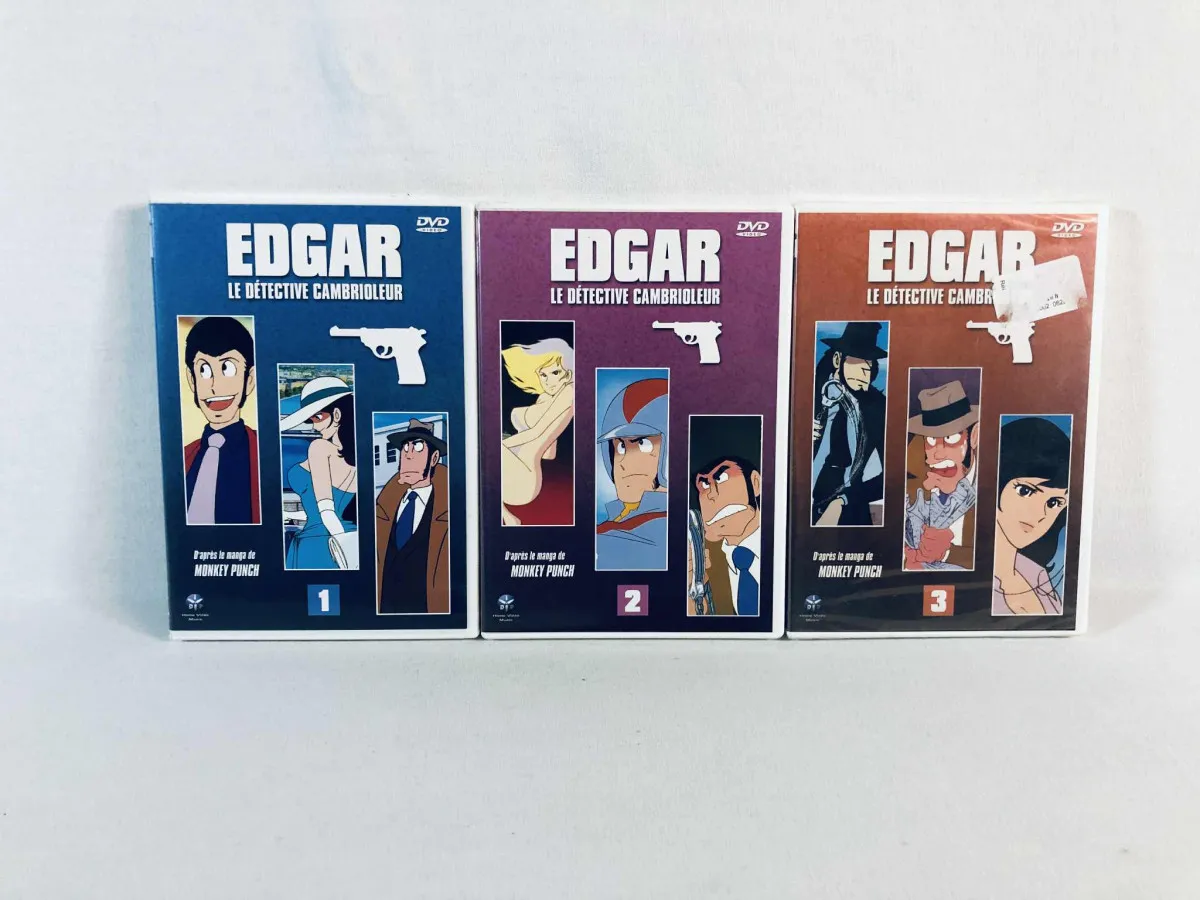 Lot Edgar Le Détective Cambrioleur (Lupin) DVD FR Très bon état