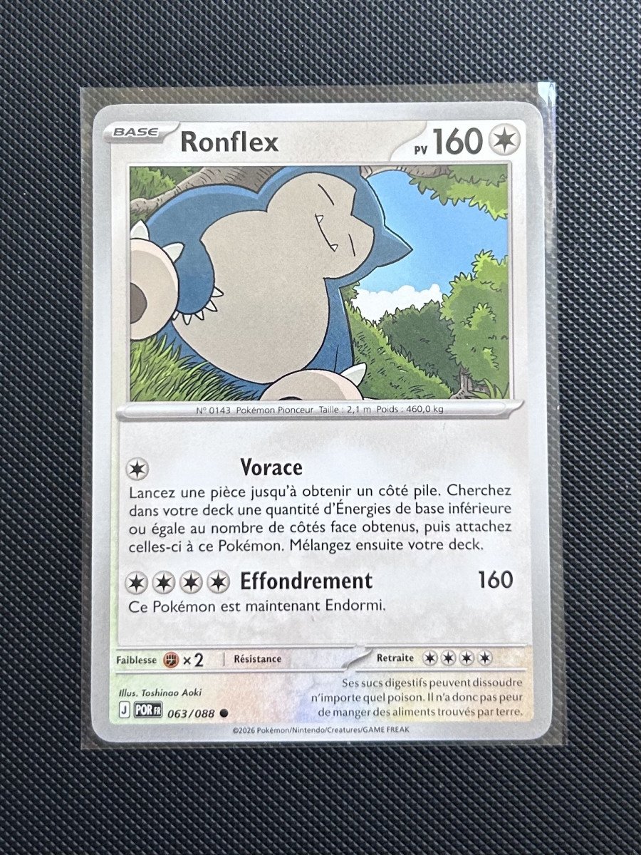 Carte Pokémon - Ronflex 63/88 - Équilibre Parfait
