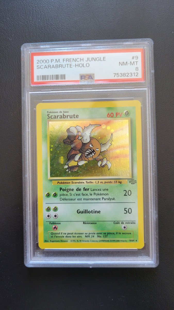 Pokémon PSA 8 Scarabrute 9/64 Édition 2 NM MT 🤩 Jungle Holo PCA CCC