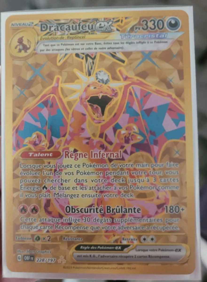 Dracaufeu Ex Gold 228/197