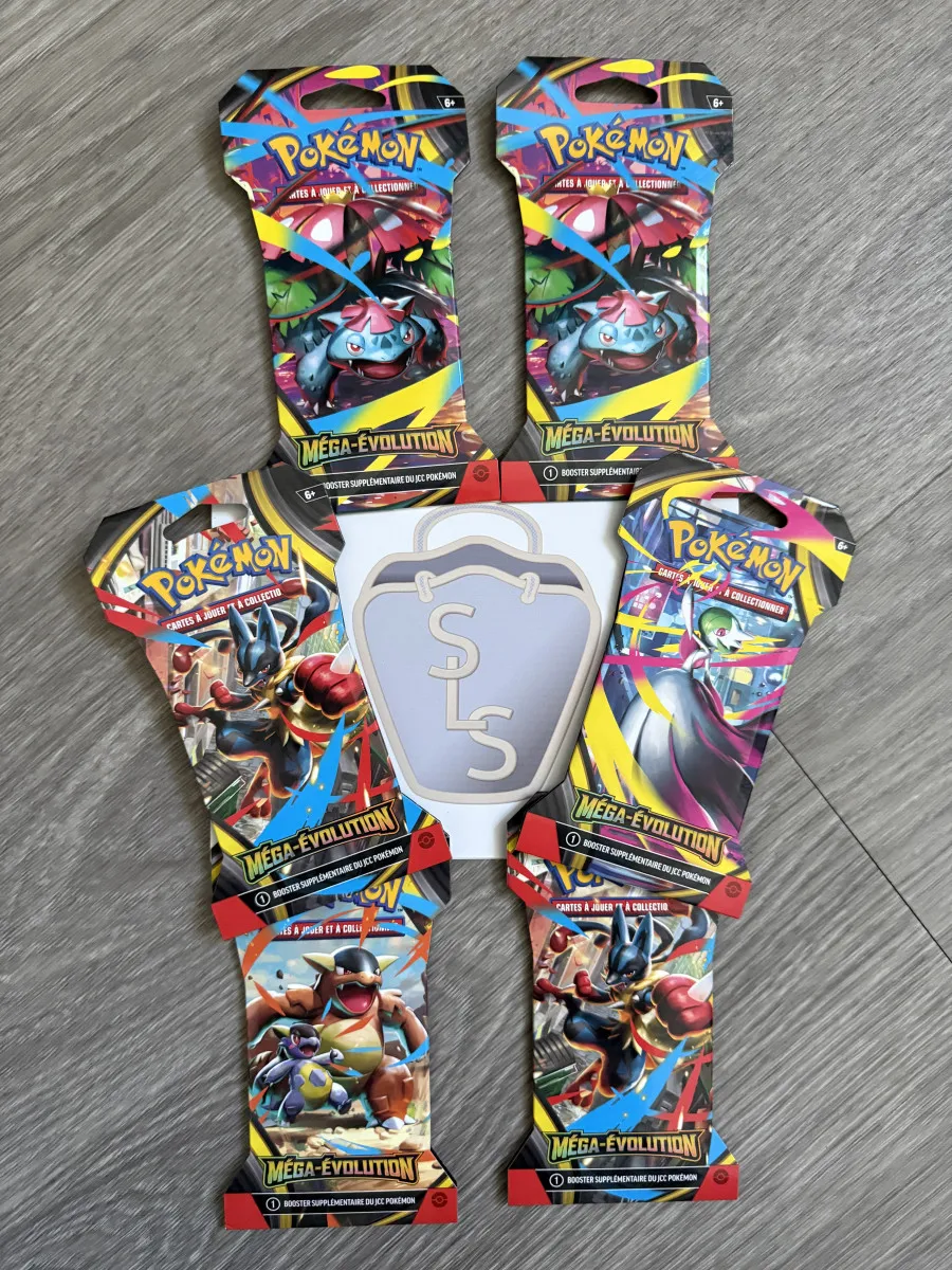 Lot de 6 Boosters Pokémon ME01 Méga-évolution EV11, en français sous blister