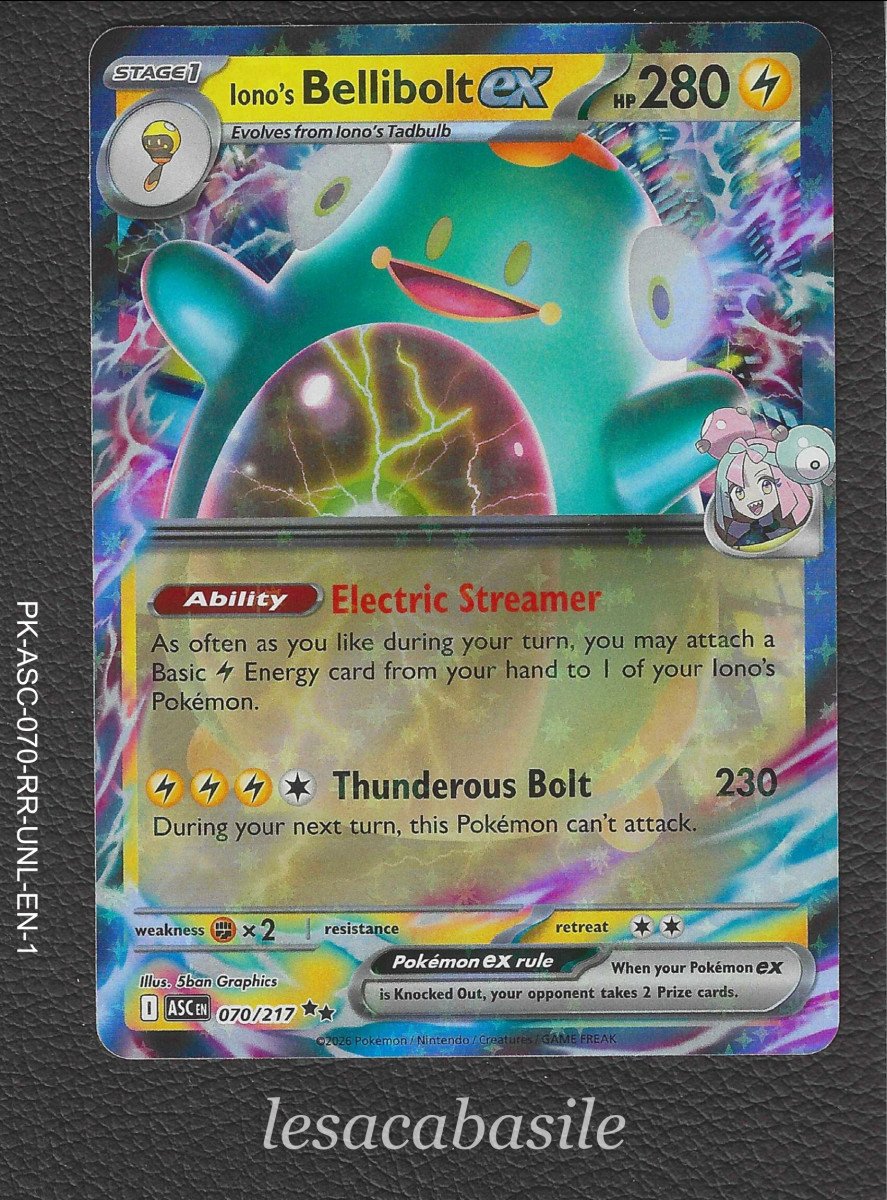 Iono's Bellibolt ex 070/217 RR - EN - ME2.5 - Héros Transcendants (2026)
