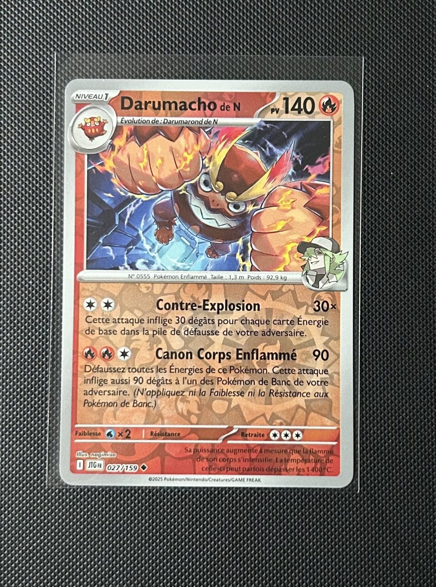 Carte Pokémon - Darumacho de N 27/159 - Reverse - Aventure Ensemble