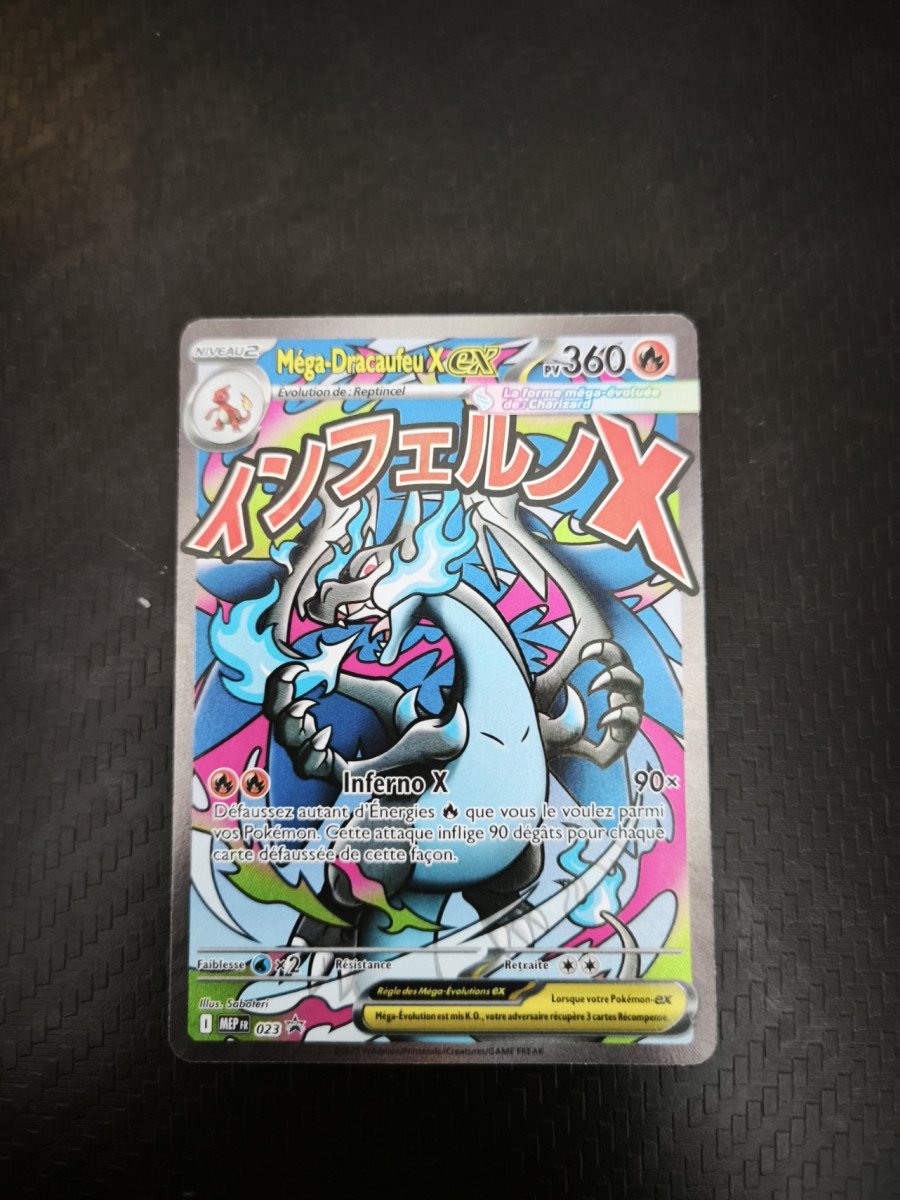 carte pokémon Méga-Dracaufeu X EX; Carte Promo