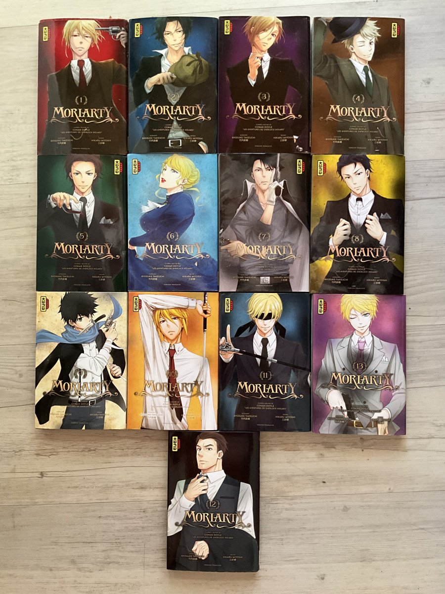 Lot mangas Moriarty tomes 1 à 12