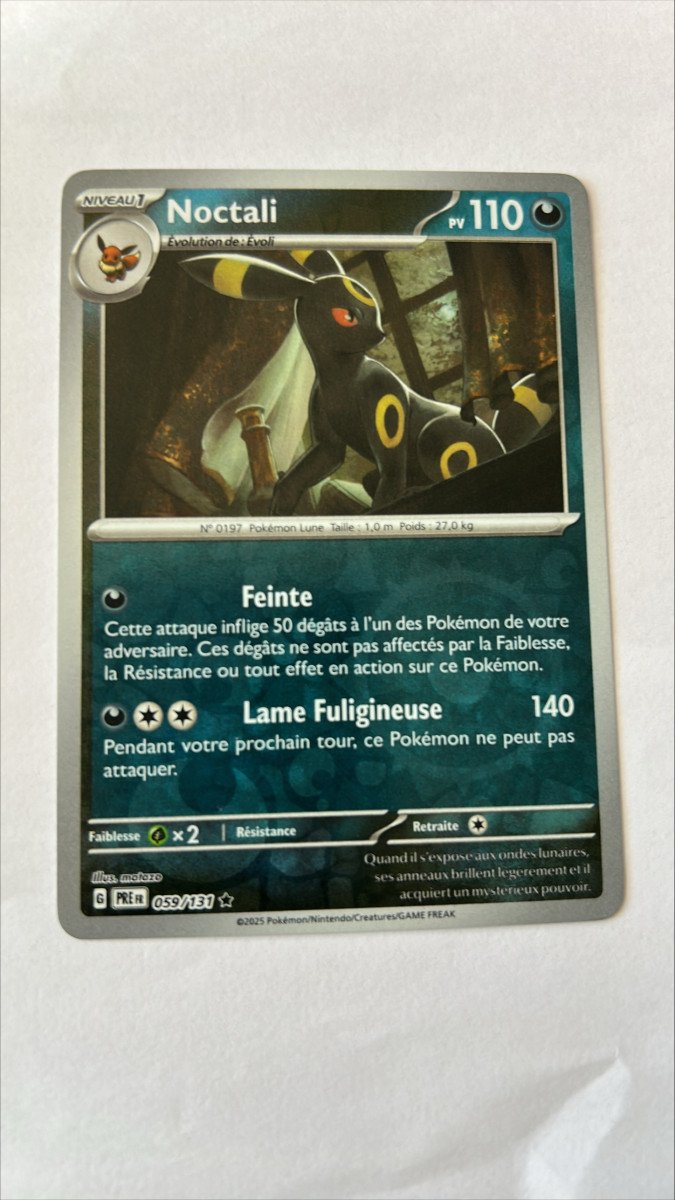 Noctali 59/131 evolutions prismatiques