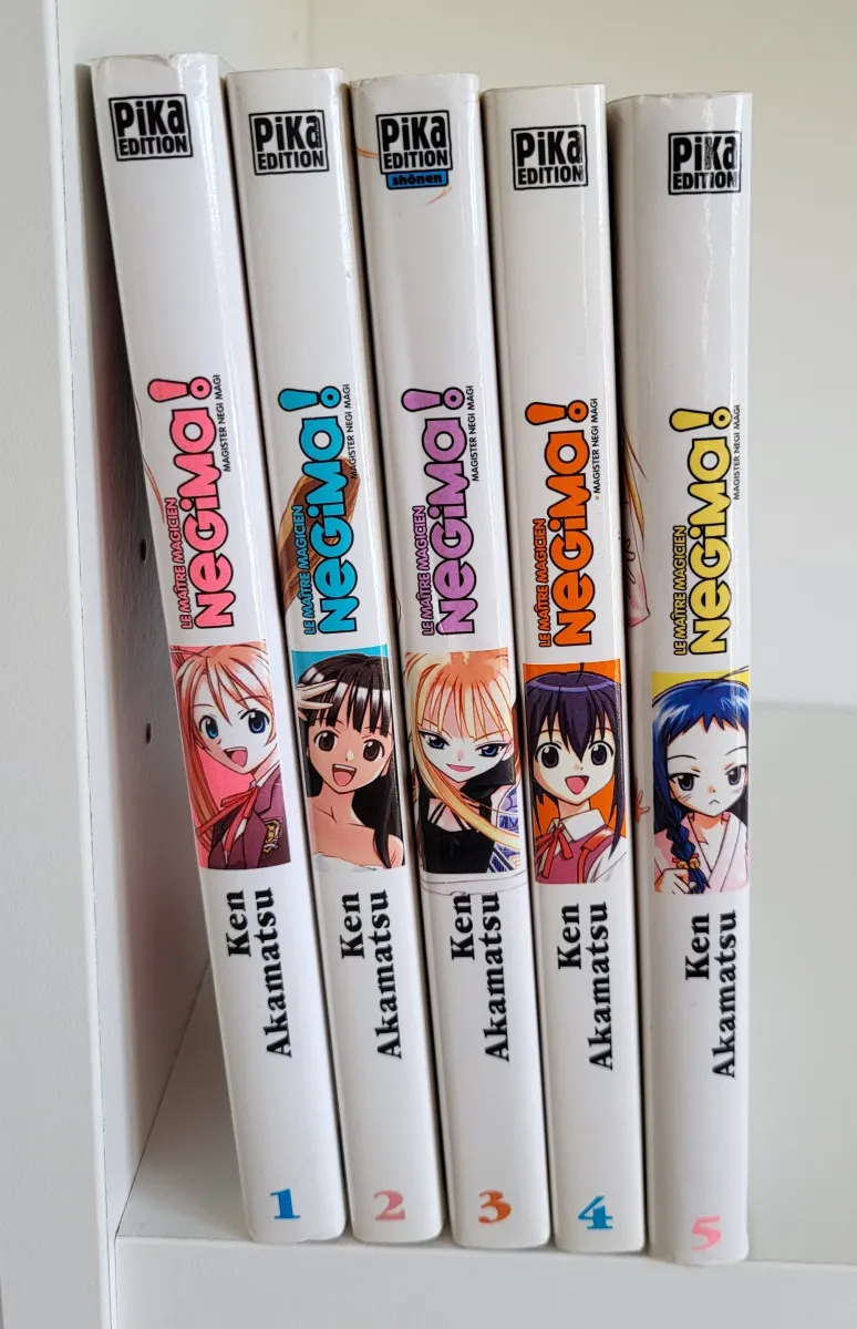 Negima : Tome 1 À 5 (Manga De Ken Akamatsu)