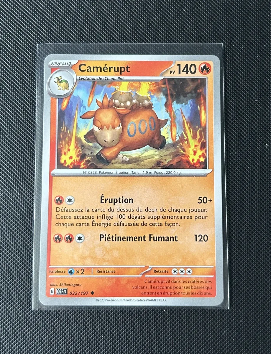 Carte Pokémon - Camérupt 32/197 - Flammes Obsidiennes