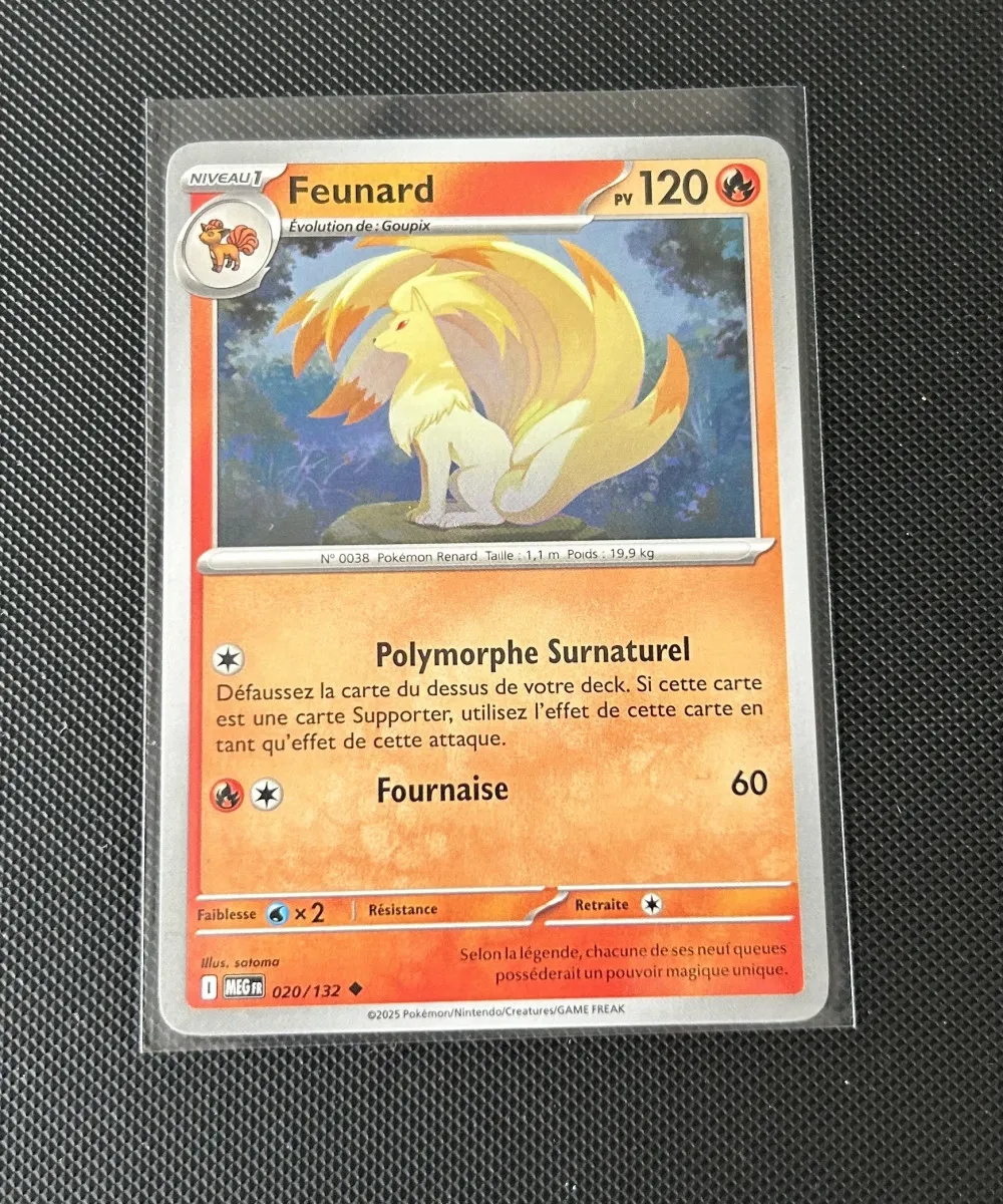Carte Pokémon - Feunard 20/132 - Méga Évolution