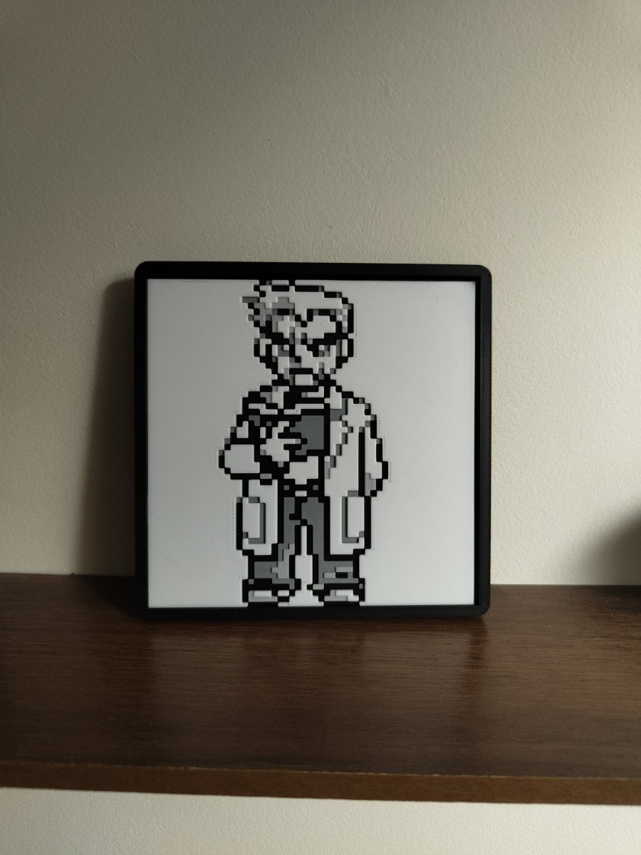 Plaque décorative Sprite Professeur Chen - jeux GameBoy 1G