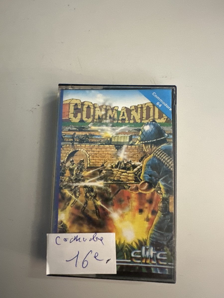 Jeu cassette commodore 64 commando