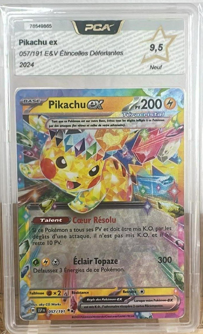 Pikachu ex - Pokemon (étincelles Déferlantes)
