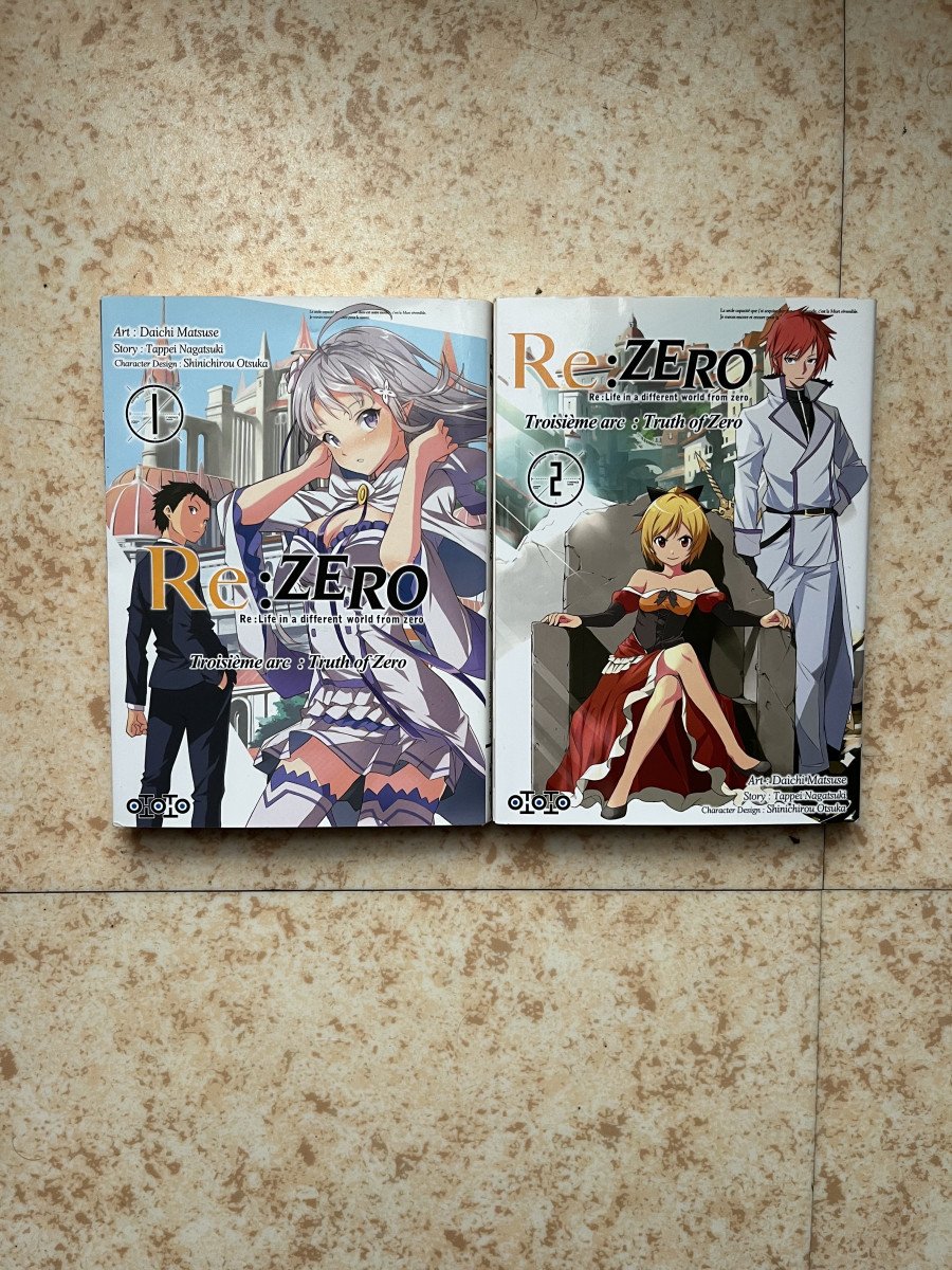 vends manga "Re Zero" tome 1 et 2