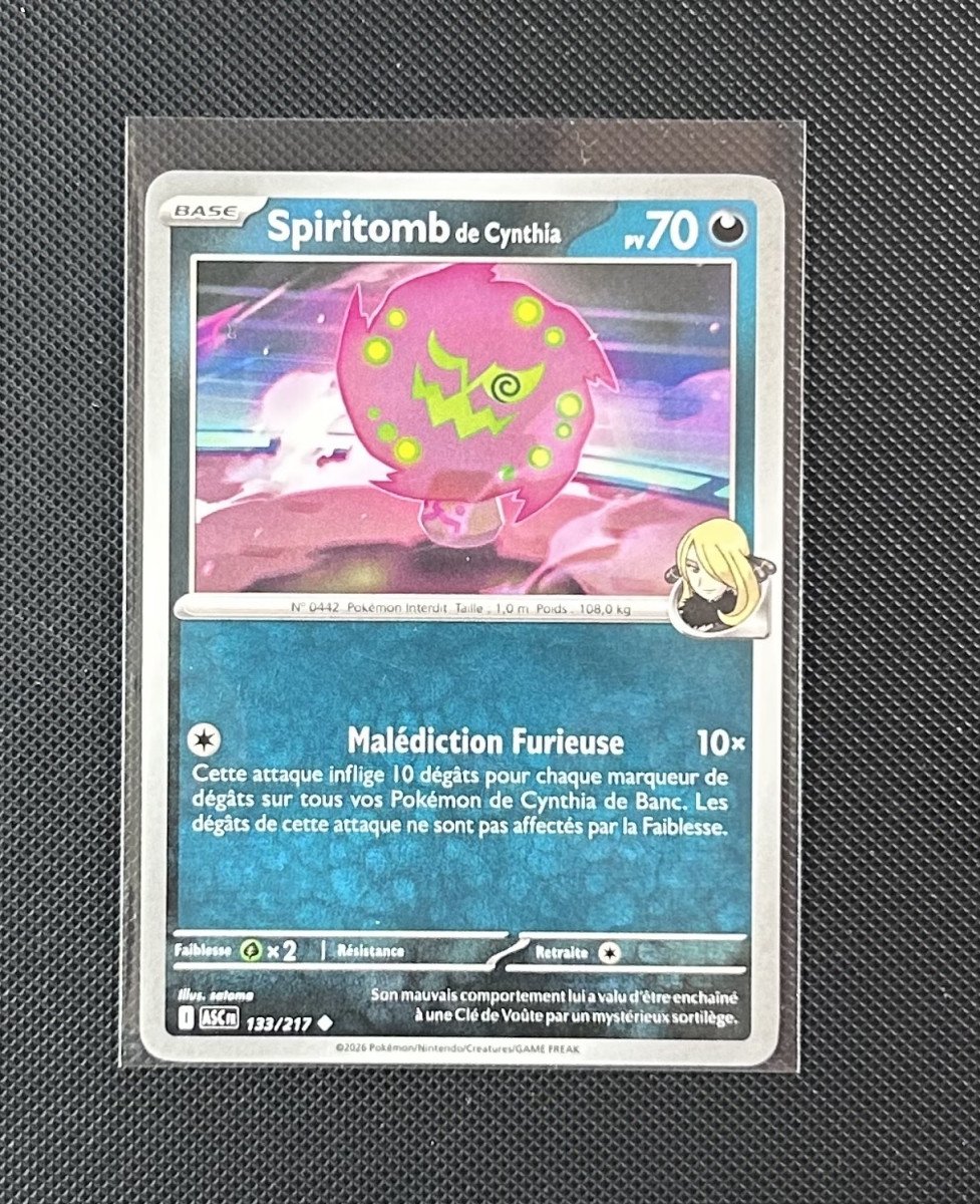 Carte Pokémon - Spiritomb de Cynthia 133/217 - Héros Transcendants