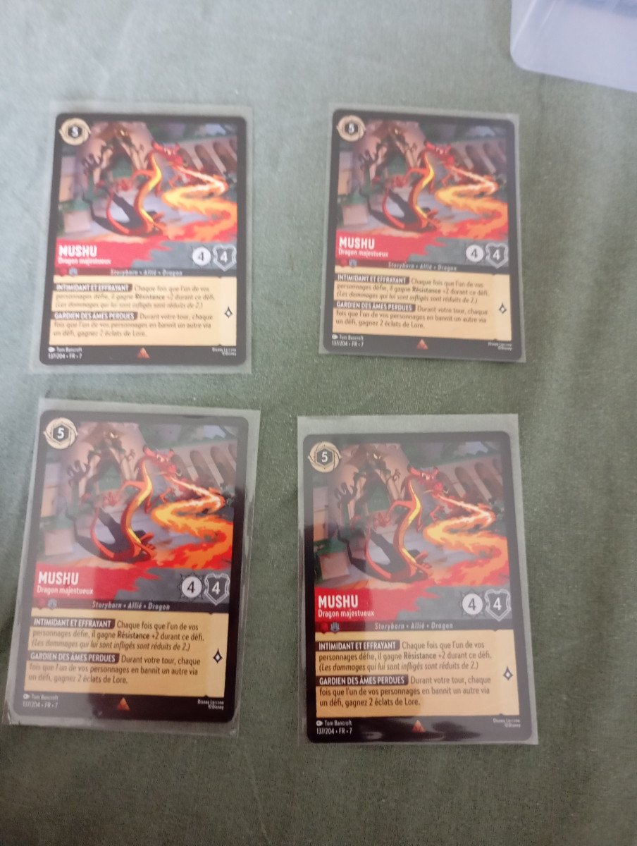 Cartes Mushu Lorcana