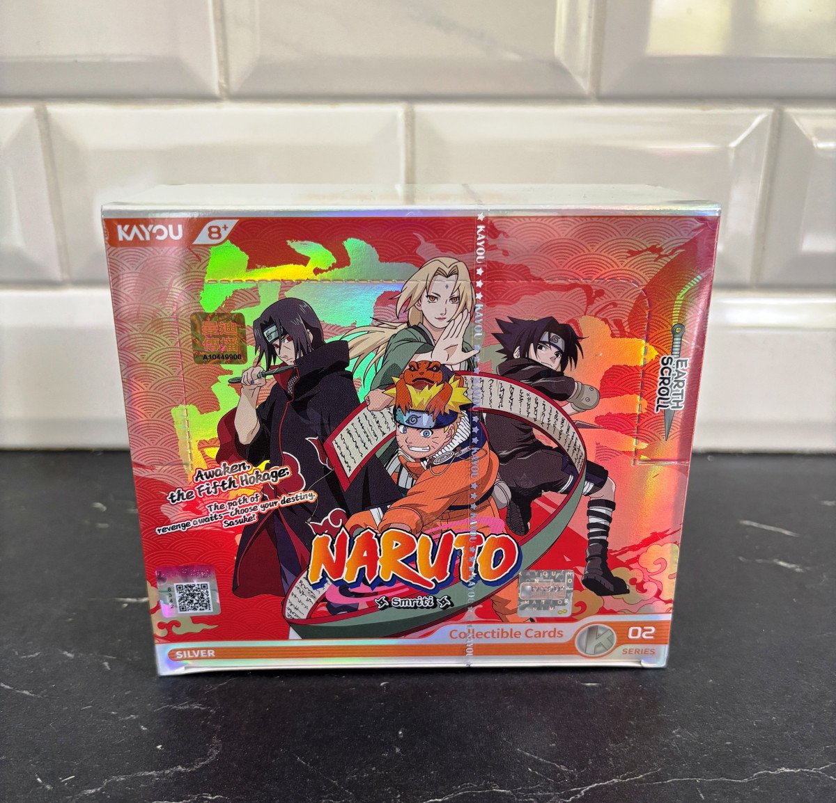 Display NARUTO KAYOU US T2W9 SILVER Smriti Collectible/Earth Scroll 120 Cartes