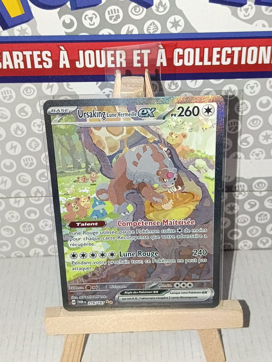 Carte pokémon Ursaking lune vermeille