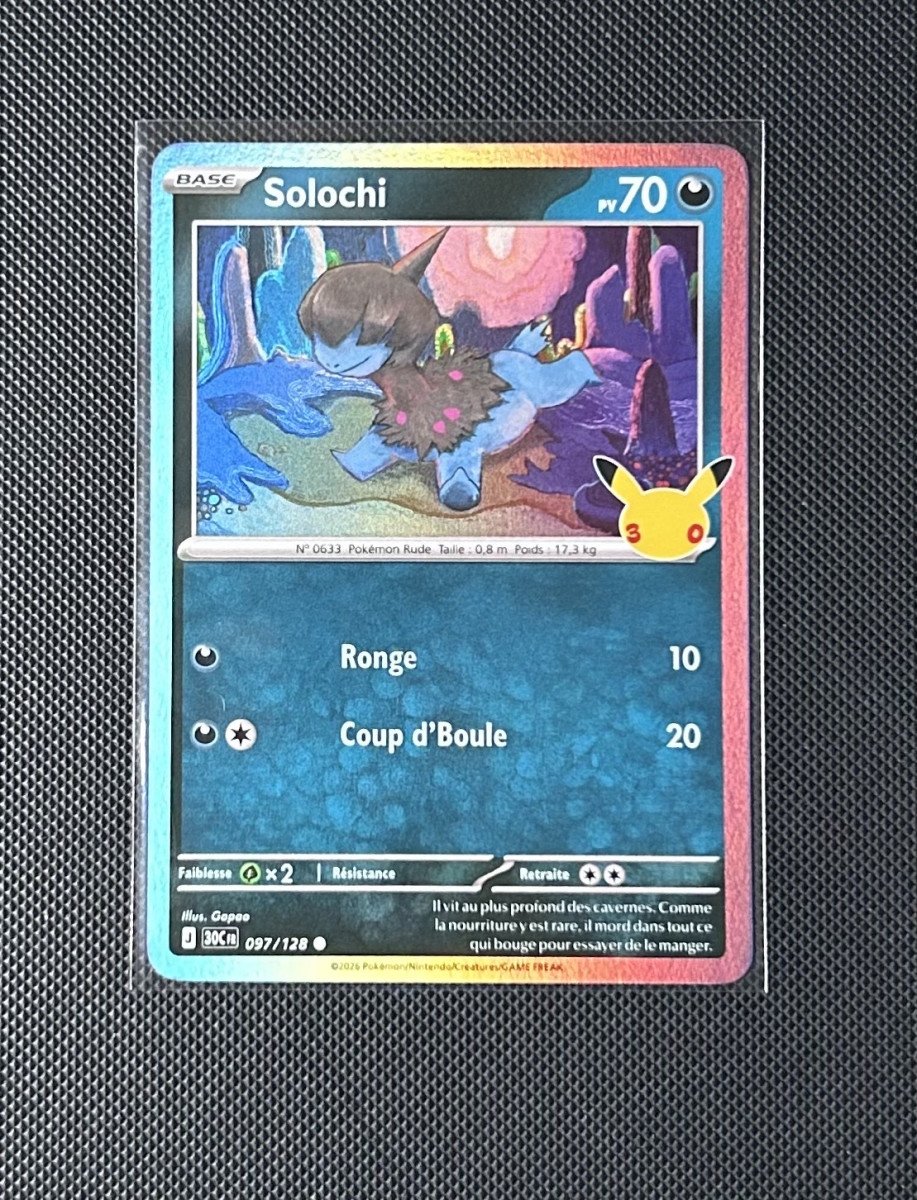Carte Pokémon - Solochi 97/128 - Holo - 30ème Anniversaire