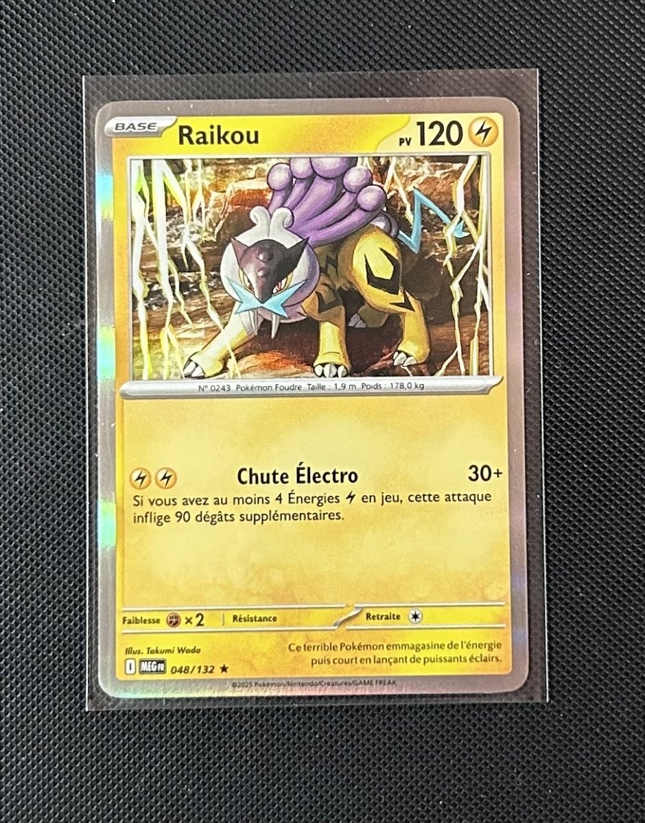 Carte Pokémon - Raikou 48/132 - Holo - Méga Évolution