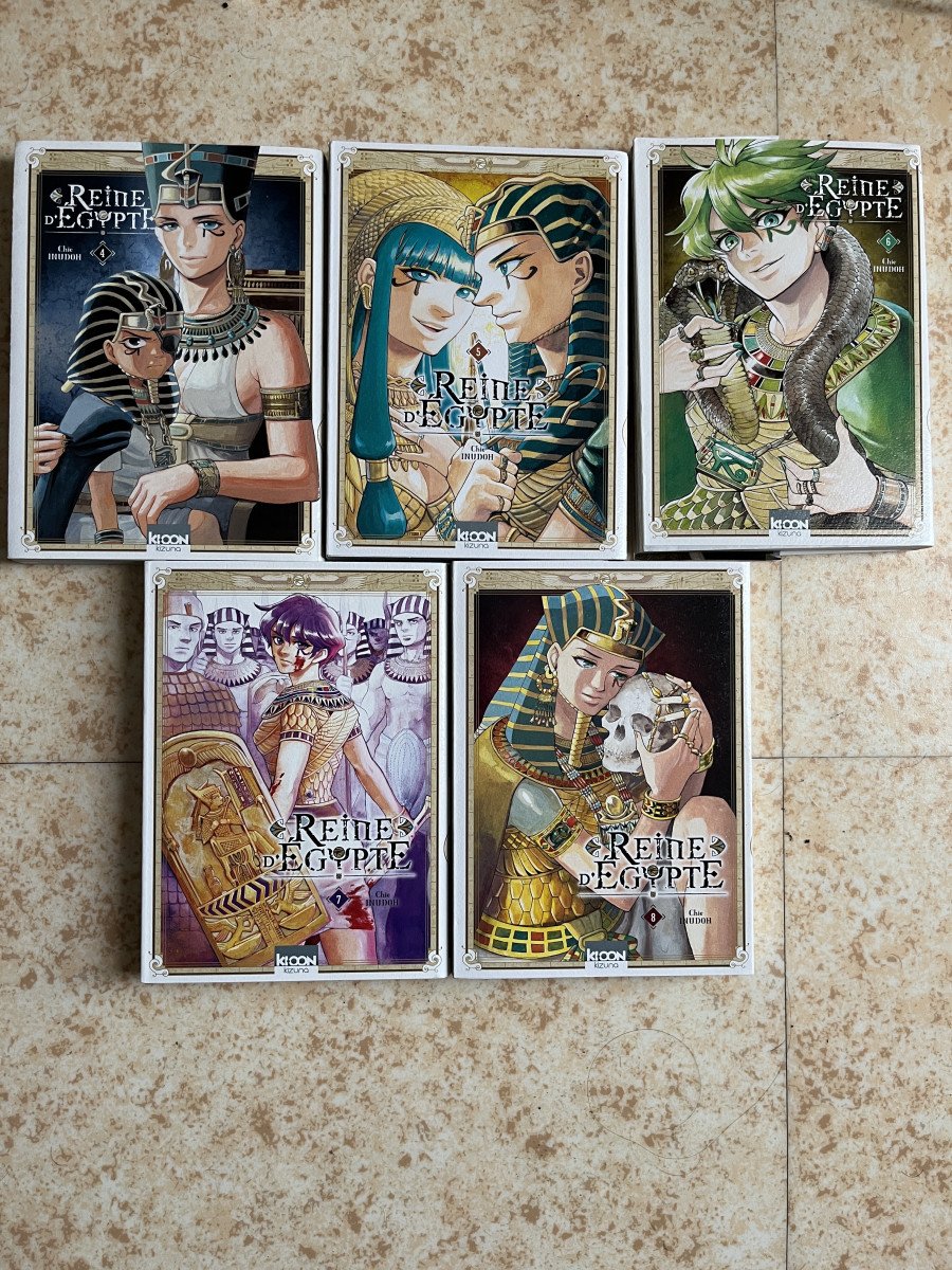Vends lot de manga "Reine d'Egypte" tome 4,5,6,7,8